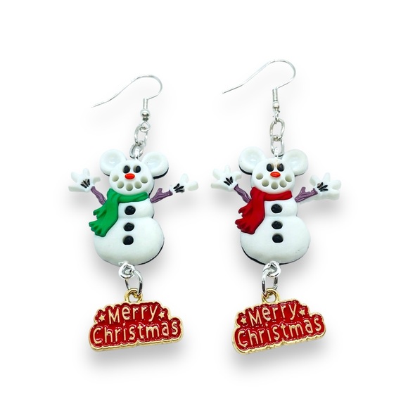 Assorted Mickey Mouse Christmas Holiday dangle Earrings - Picture 7 of 11
